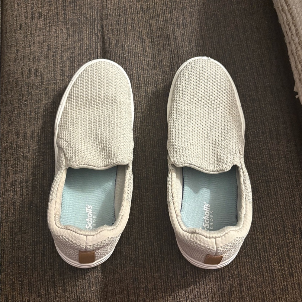Dr. Scholl's Light Tan Mesh Slip-Ons